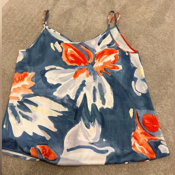 Babaton Multicolor Abstract V-Neck Top - Picture 2 of 4